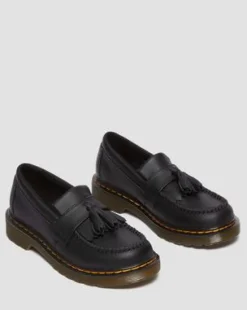 Junior Adrian Leren Loafers in Zwart
