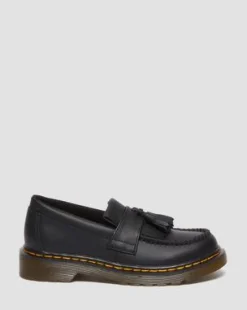 Junior Adrian Leren Loafers in Zwart
