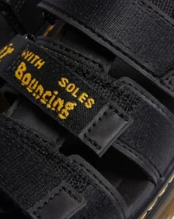 Junior Callan Extra Tough Leren Sandalen in Zwart
