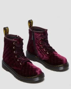 Junior 1460 Fluwelen Veterlaarzen