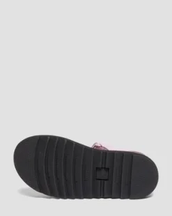 Junior Klaire Athena Leren Velcro Sandalen met Band in Licht Rosa