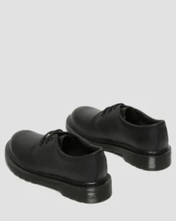 Junior 1461 Mono Softy T Leren Schoenen in Zwart