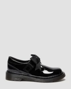 JUNIOR POLLEY II LAKLEREN MARY JANE SCHOENEN MET STRIK in Zwart