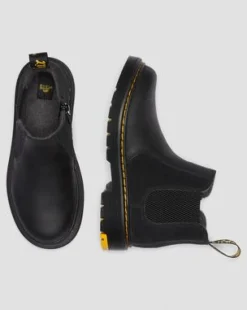 Junior 2976 Wintergrip Suède Chelsea Laarzen in Zwart