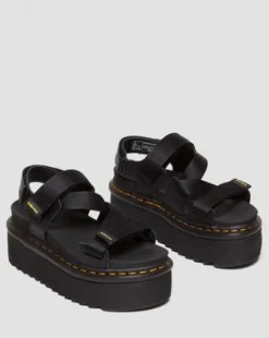 Kimber II Logo Webbing Sandalen in Zwart