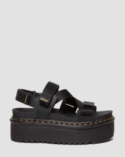 Kimber II Logo Webbing Sandalen in Zwart