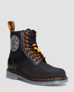 1460 King Nerd Leren Laars in Zwart