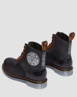 1460 King Nerd Leren Laars in Zwart
