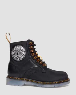 1460 King Nerd Leren Laars in Zwart