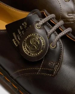 1461 Klassieke Kalfsleren Schoenen in Sepia Grijs