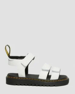 Kleire Leren Sandalen met Band voor Kinderen in Wit