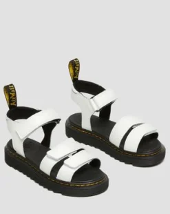 Kleire Leren Sandalen met Band voor Kinderen in Wit