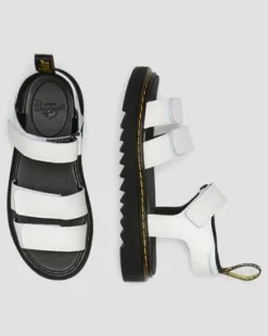 Kleire Leren Sandalen met Band voor Kinderen in Wit