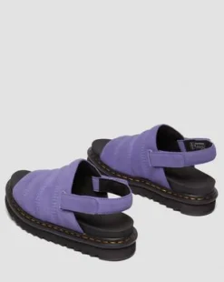 Kole suède sandalen in Twilight Paars