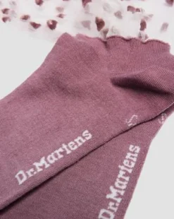 Korte Hartjesokken van Biologische Katoenmix met Mesh in Dusty Roze
