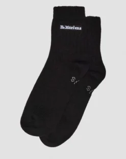 Korte Sokken van Biologische Katoenmix met Athletisch Logo in Zwart