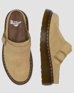 Laketen Bronx Suède Platform Mules in Solbrun