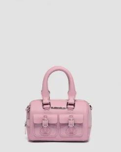 Lakleren Minihengseltas in Dusty Roze