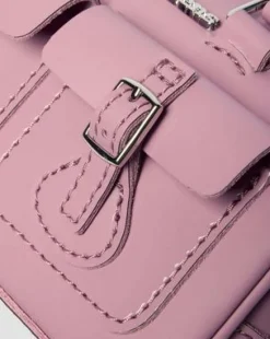 Lakleren Minihengseltas in Dusty Roze