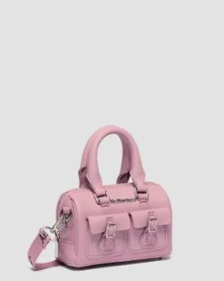 Lakleren Minihengseltas in Dusty Roze