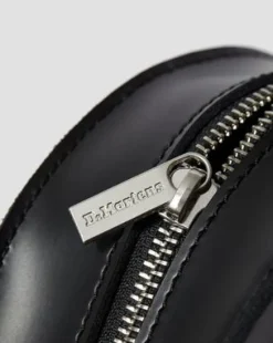 Leren Hartvormige Tas in Zwart