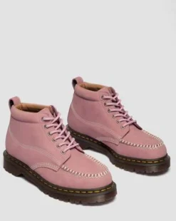 Lowell Chukka Nubuck Moc Toe Enkellaarzen in Dusty Roze