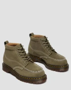 Lowell Chukka Nubuck Moc Toe Enkellaarzen in Olijfkleurig Groen