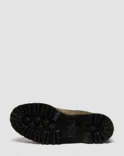 Lowell Hair-On Leren Moc Toe Schoenen in Olijfkleurig Groen