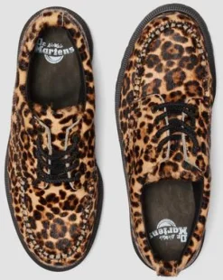 LOWELL LEOPARD PRINT MOC TOE SHOES in Luipaard