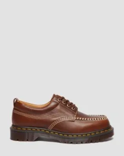 Lowell Leren Moc Toe Schoenen in Butterscotch