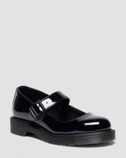 Mariel II Lakleren Schoenen met Gespriem in Zwart