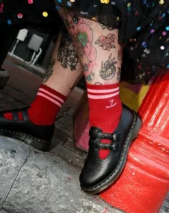 8065 Mary Jane Virginia Leren Schoenen in Zwart