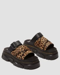 Mattison luipaard slide-sandalen in Luipaard