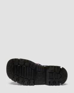 MATTISON SLIDE-SANDALEN in Zwart & Roze Multi