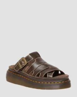 Maxxy Slide AR Rogue leren sandalen in Bruin