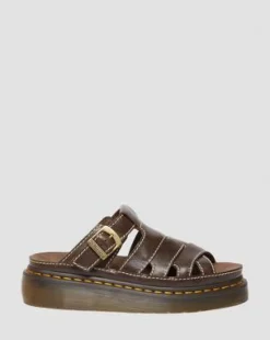Maxxy Slide AR Rogue leren sandalen in Bruin