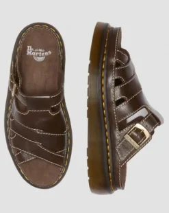 Maxxy Slide AR Rogue leren sandalen in Bruin