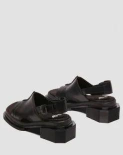 Maybole Wanama leren Sandalen in Zwart