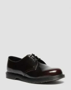 Mayfare Rub-Off Leren Schoenen in Cherry Red