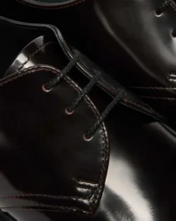 Mayfare Rub-Off Leren Schoenen in Cherry Red