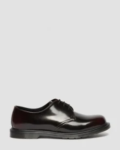 Mayfare Rub-Off Leren Schoenen in Cherry Red