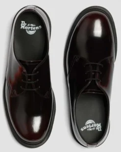 Mayfare Rub-Off Leren Schoenen in Cherry Red