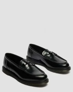 Mayfare Smooth Leren Loafers in Zwart