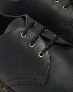 1461 Metal Toe Leren Schoenen in Zwart