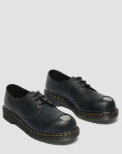 1461 Metal Toe Leren Schoenen in Zwart