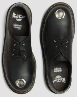 1461 Metal Toe Leren Schoenen in Zwart
