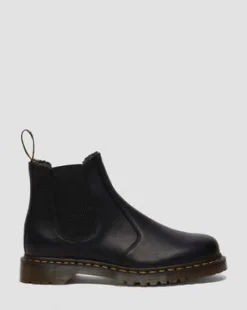 2976 Met Imitatiebont Gevoerde Grizzly Leren Chelsea Boots in Zwart