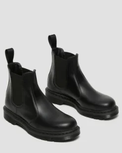 2976 Mono Smooth Leren Chelsea Boots in Zwart