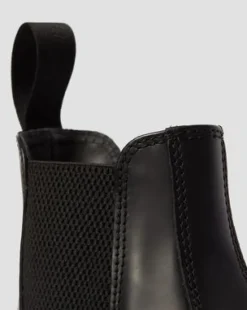 2976 Mono Smooth Leren Chelsea Boots in Zwart