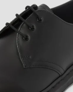 1461 Mono Smooth Leren Oxford Schoenen in Zwart